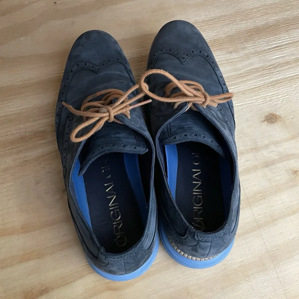 Cole Haan Zerogrand‎ Wingtip Oxford Shoes Men's 10 Suede Casual Sneakers